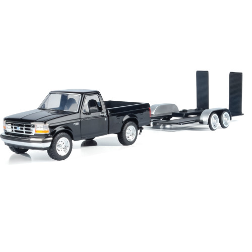 1993 Ford F-150 (Black) & Diecast Trailer Main Image