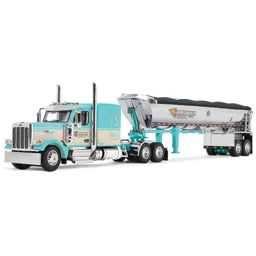 Peterbilt Model 589 with Sleeper & MAC Half Round End Dump Trailer - Bobby Hoelscher Trucking Inc. Main Image