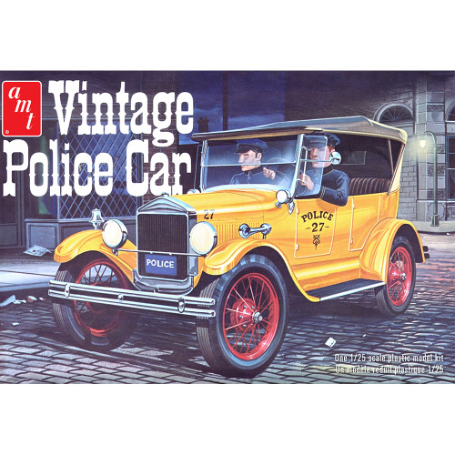 1927 Ford T Vintage Police Car 1/25 Kit Alt Image 3