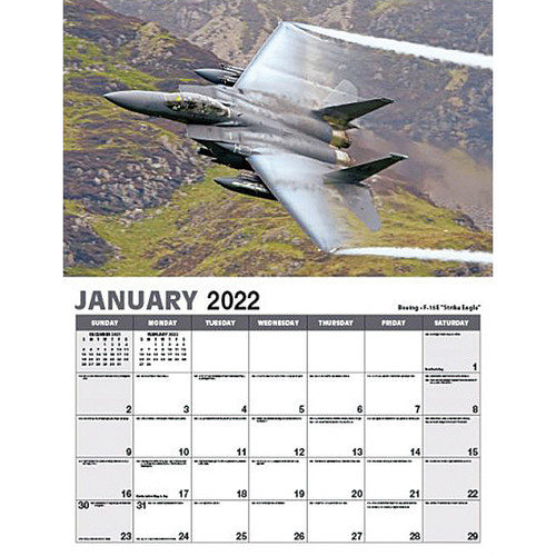 Military Jets 2022 Calendar Alt Image 1