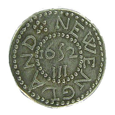 1652 Oak Tree Threepence Replica Coin Alt Image 1