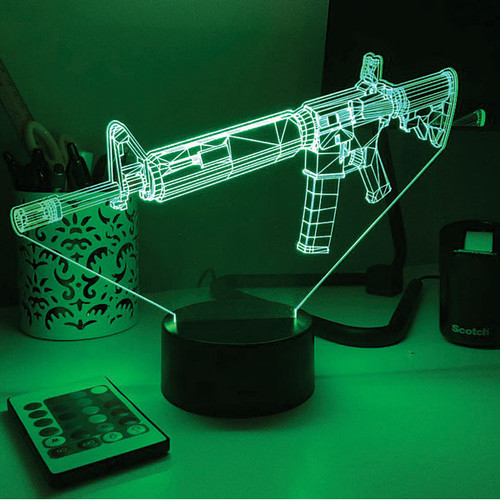 AR-15 Rifle 3D Lamp Alt Image 1