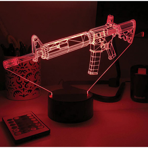 AR-15 Rifle 3D Lamp Alt Image 2