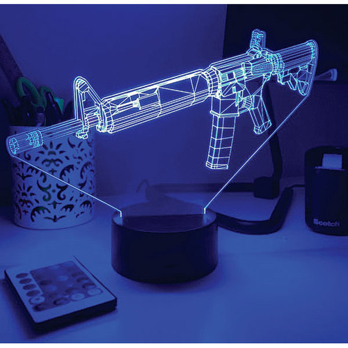 AR-15 Rifle 3D Lamp Alt Image 3