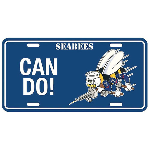 U.S. Navy Seabees "Can Do" License Plate Main Image