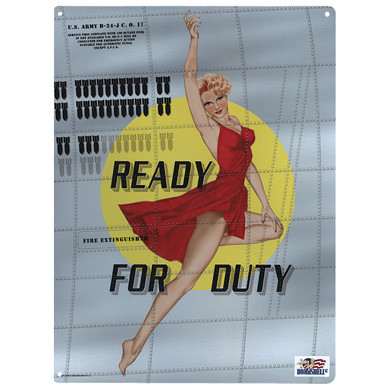 Ready for Duty Metal Sign Main Image