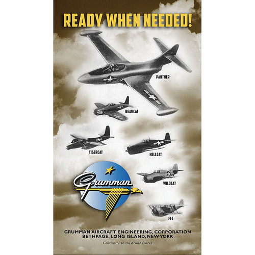 Grumman Ready When Needed Metal Sign Main Image