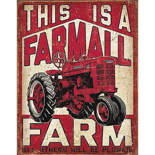 This is a Farmall Farm Metal Sign Main Image