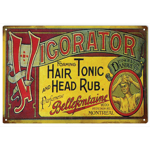 Vigorator Head Rub Metal Sign Main Image