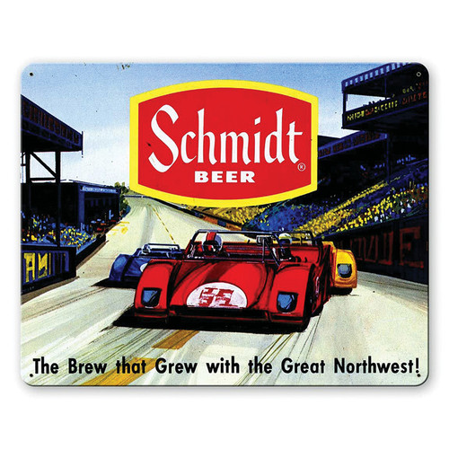 Schmidt Beer - Race Car Metal Sign Main Image
