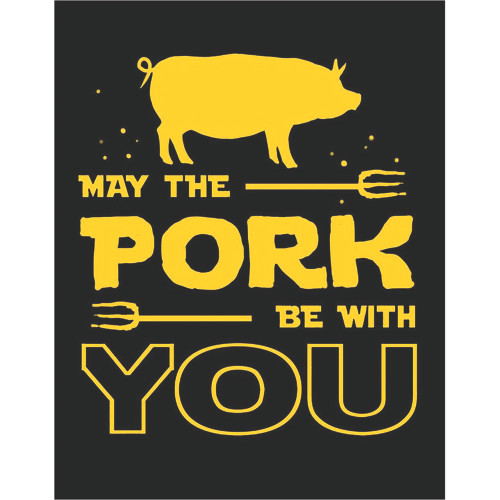 May The Pork Be With You Metal Sign Main Image