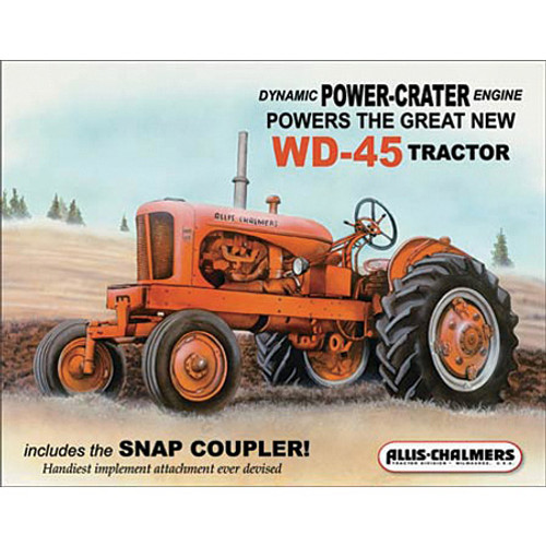 Allis-Chalmers-WD45 Metal Sign Main Image