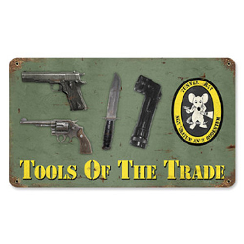 Tools of the Trade Metal Sign Main Image
