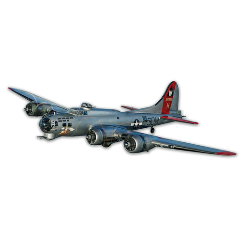B-17 Flying Fortress Cut-out Metal Sign Main Image