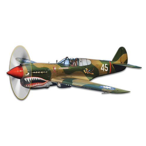 P-40 Flying Tigers Cut-Out Metal Sign Main Image