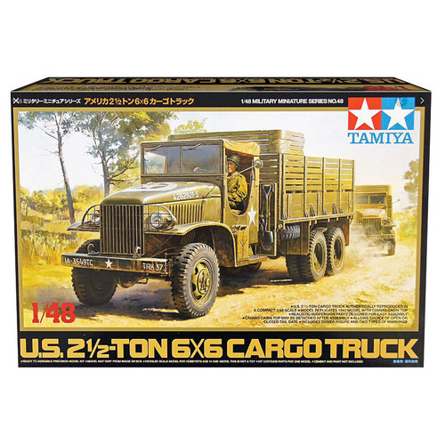 U.S. 2+-Ton 6x6 Cargo Truck 1/48 Kit Main Image