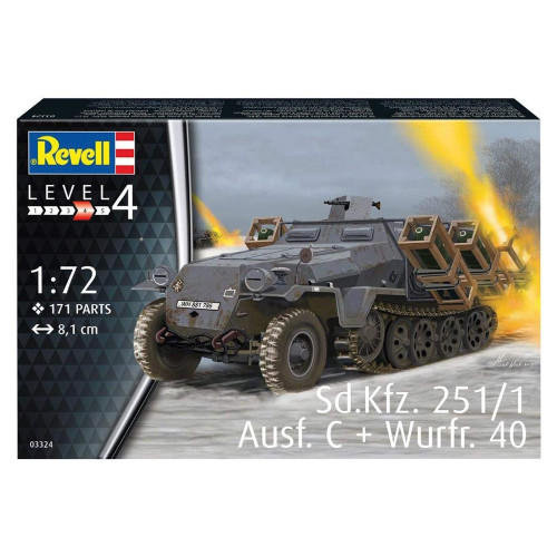 Sd.Kfz 251/1 Ausf. C + Wurfr. 4 1/72 Kit Main Image
