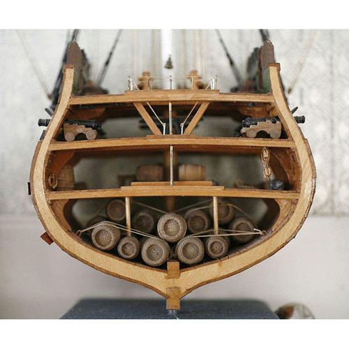 USS Constitution Cross-Section Cutout 1/76 Kit Alt Image 1