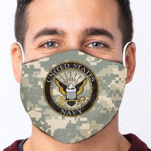 Branch Logo Camo Mask - Navy Main Image