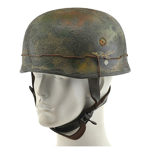 German M38 Fallschirjager Combo-Color Helmet with Eagle Main Image