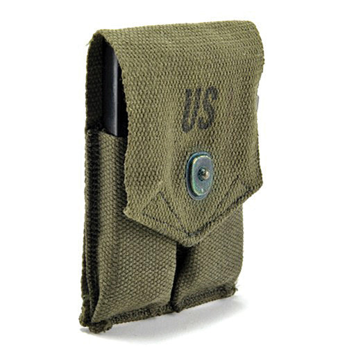 Vietnam-Era G.I. Colt .45 Magazine Pouch - Genuine Issue Alt Image 1