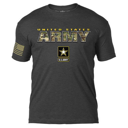 U.S. Army Camo Text T-Shirt Main Image