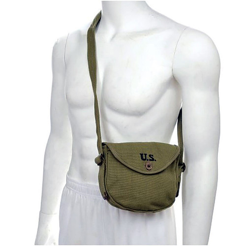 U.S. Thompson SMG Drum Magazine Pouch - Light Olive Drab Alt Image 3