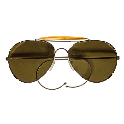 Aviator Air Force Style Sunglasses- Brown Main Image