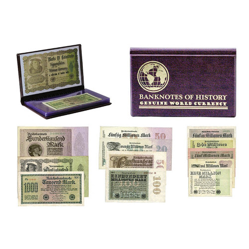 12-piece German Hyperinflation Currency Note Set Main Image