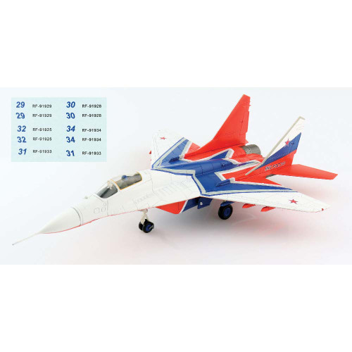 MIG-29 Fulcrum 1/72 Die Cast Model Strizhi Aerobatic Team,  Russian Air Force, 2020 Main Image