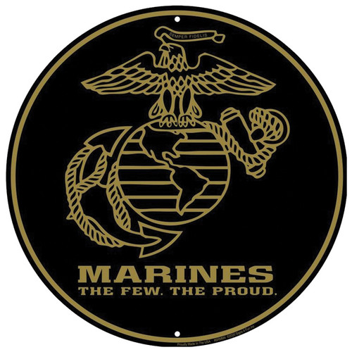 Military Round Sign Marines Main Image