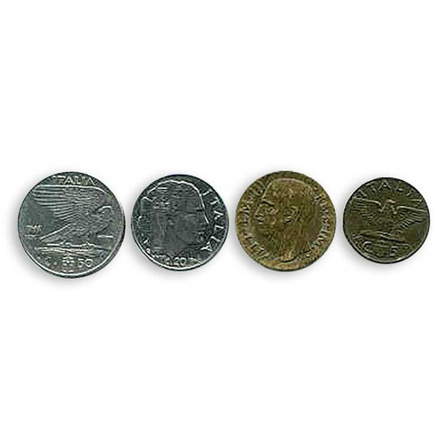 Fascist Italy 4-Centesimi Coin Set Main Image