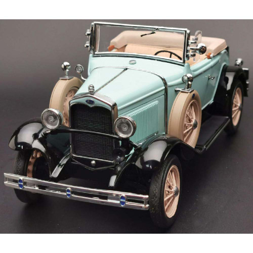 1931 Ford Model A Roadster 1/18 Die Cast Model Blue Alt Image 2
