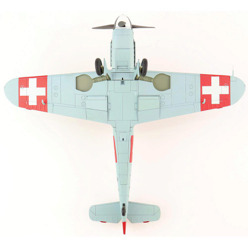 BF 109G-6 1/48 Die Cast Model - HA8757 7 Fliegerkompanie, Swiss Air Force, 1944 Alt Image 4
