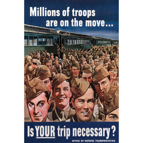 Is Your Trip Necessary Vintage Metal Sign Main Image