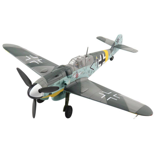 BF 109G-6 1/48 Die Cast Model - HA8760  Mato Dukovac, 15. (kroat)/JG.52, Croatia Air Force, Crimea, Alt Image 1