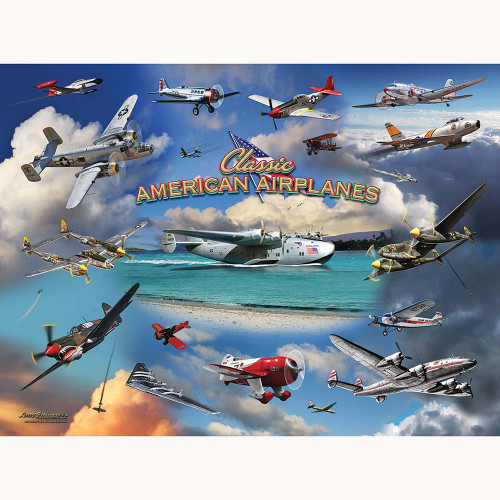 Classic American Planes Puzzle Alt Image 1