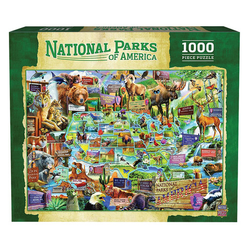 National Parks 1000 Piece Jigsaw Puzzle Main Image