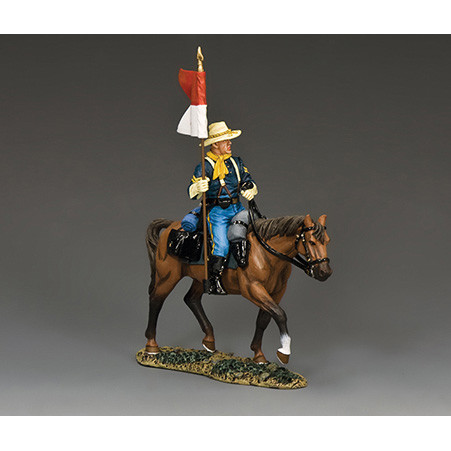 U.S. Cavalry Mounted Guidon Bearer 1/30 Figure Alt Image 1