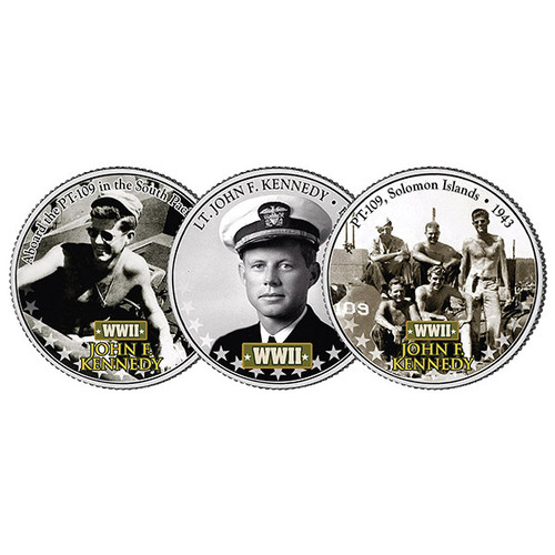 3-Coin Set: Kennedy PT-109 Half Dollars Alt Image 2