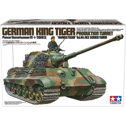 KING TIGER "PRODUCTION TURRET" 1/35 KIT Tamiya (35164) Main Image