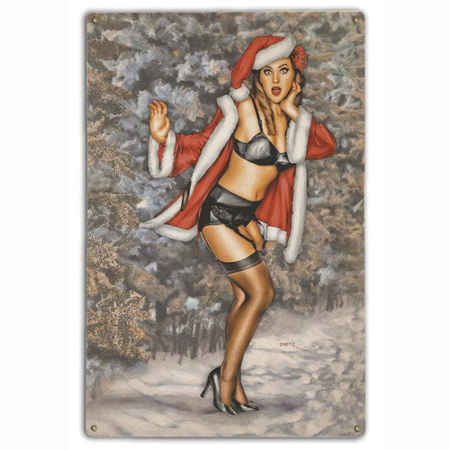 Christmas Snag Metal Sign Main Image