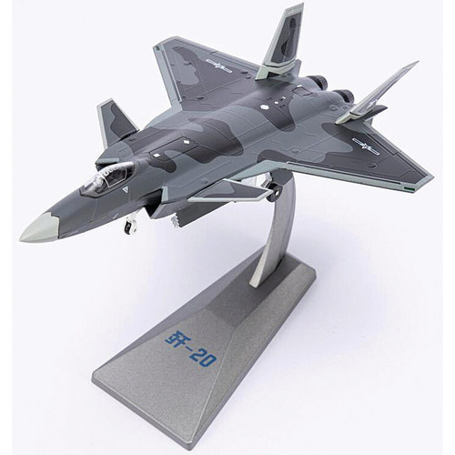 J-20 Mighty Dragon 1/100 Die Cast Model - AF1-0063A Alt Image 1