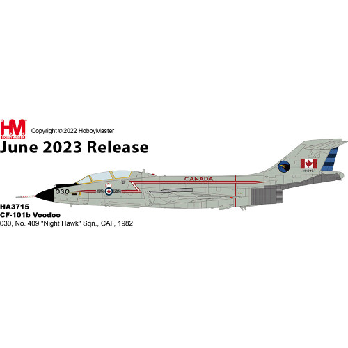 CF-101b Voodoo  1/72 Die Cast Model -  HA3715 No. 409 "Night Hawk" Sqn., CAF, 1982 Main Image