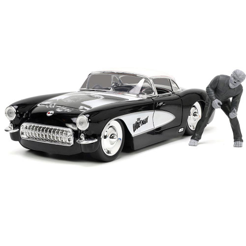 1957 Chevy Corvette with Universal The Wolfman Figure Main Image