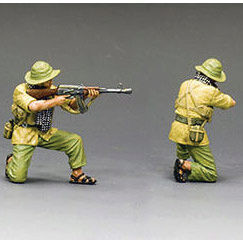 NVA Kneeling Firing AK47 1/30 Figure K&C  VN166 Alt Image 1