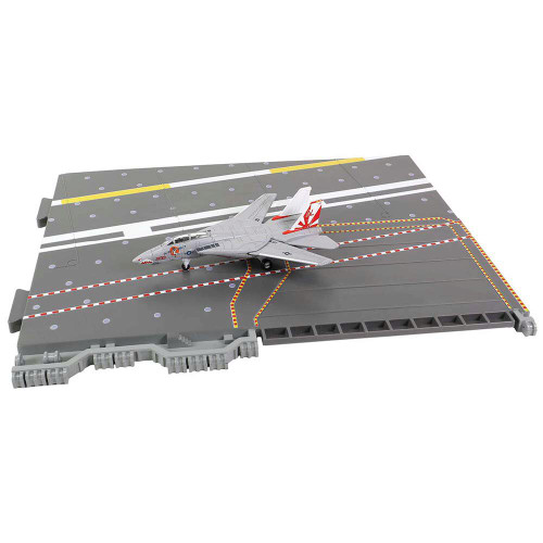 USS Enterprise Deck Section  w/F-14 Tomcat "Sundowners" 1/20 Forces of Valor  - WJ-831110 Section J Main Image