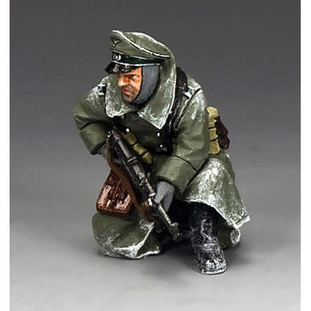 German Soldier Kneeling Officer w/ MP40 1/30 Figure Alt Image 2