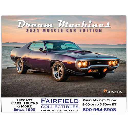 DREAM MACHINES- MUSCLE CAR EDITION 2024 WALL CALENDAR Main Image