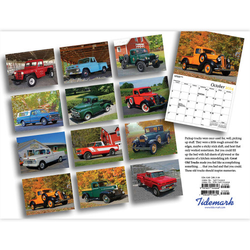Great Old Trucks 2024 Wall Calendar Alt Image 2